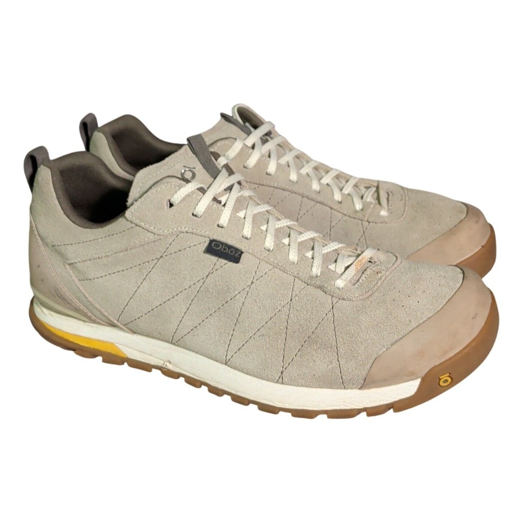 Oboz Bozeman Low Shoes Mens Size 12 Gray Suede Trail Hiking Gorpcore Gorp Camp